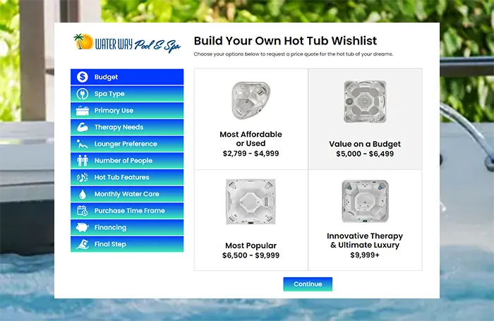 Hot Tub Wishlist